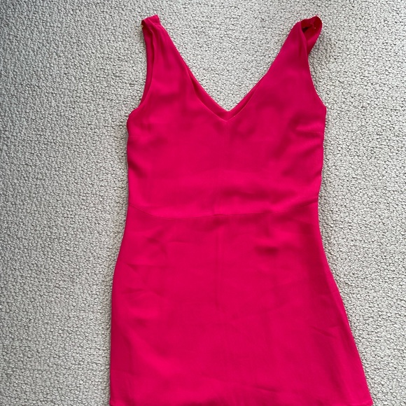SOLD - Aritzia Little Moon Stellera Barbie Pink Dress - Picture 2 of 4